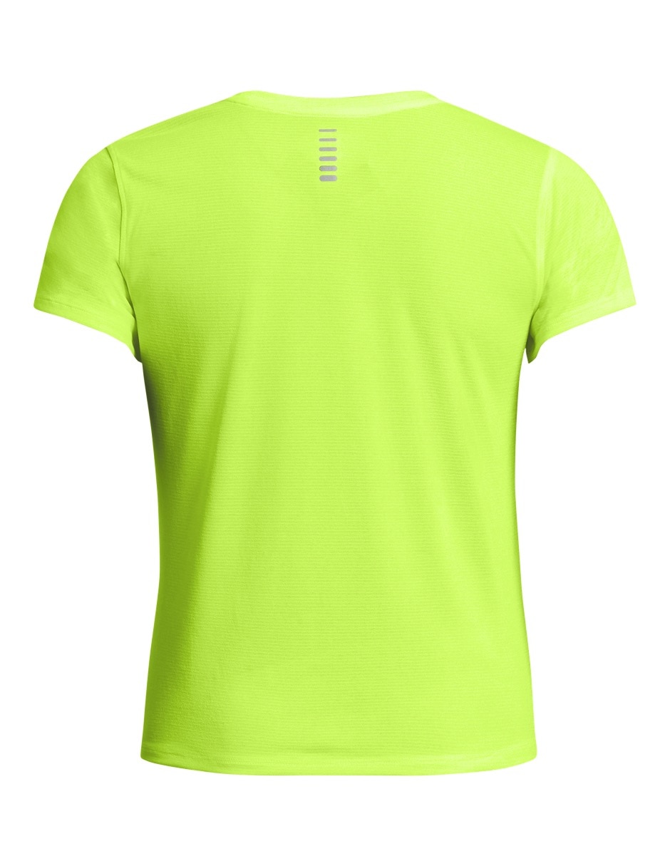 Playera deportiva para correr UA LAUNCH SHORTSLEEVE de mujer 3