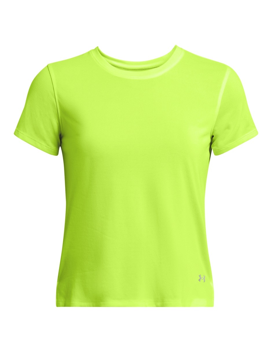 Playera deportiva para correr UA LAUNCH SHORTSLEEVE de mujer 4
