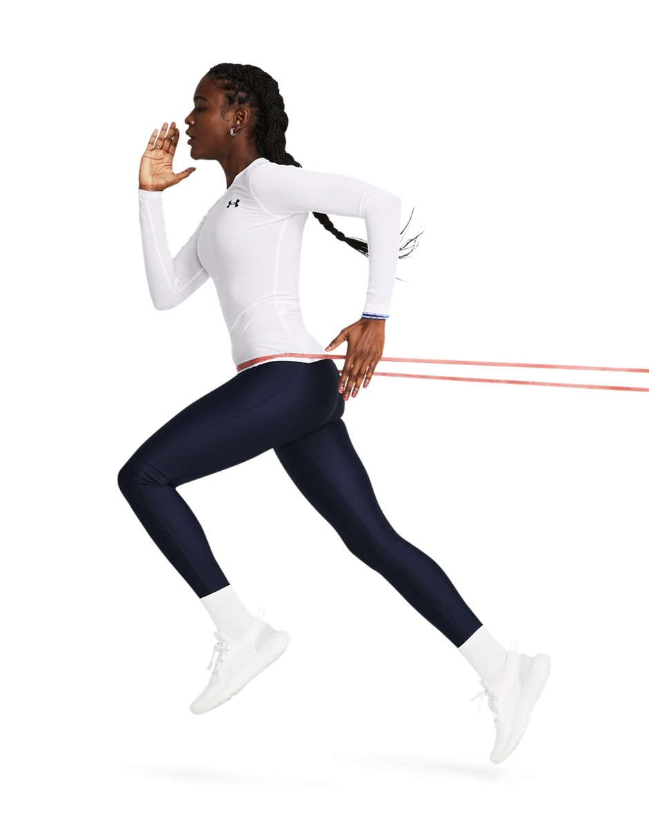 Playera deportiva para entrenamiento UA HG OG Compression LS de mujer 4
