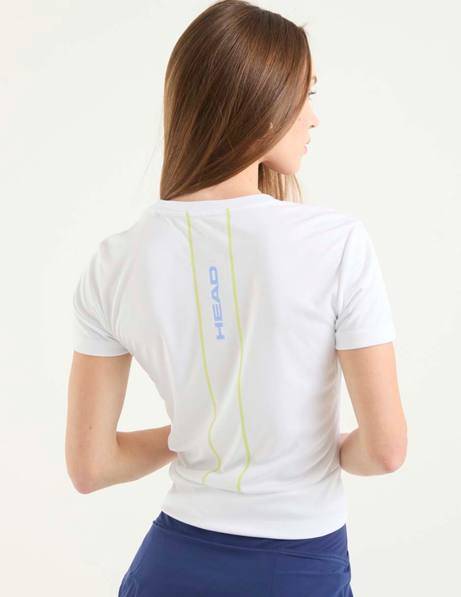 Playera deportiva para deporte con raqueta de mujer 5