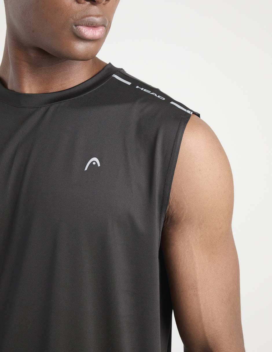 Playera deportiva para deporte con raqueta de hombre 4