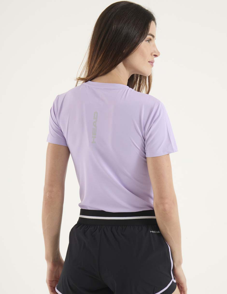 Playera deportiva para deporte con raqueta de mujer 2