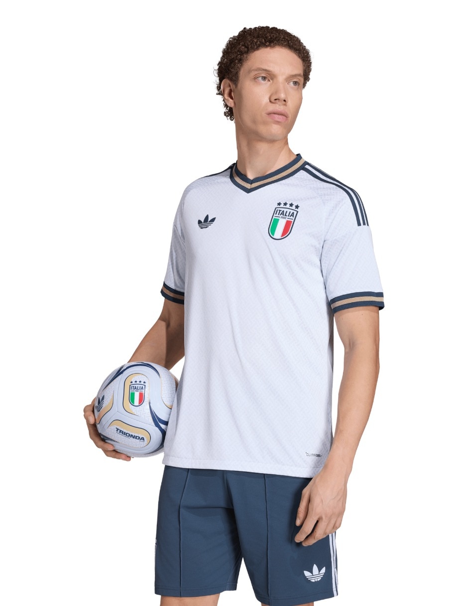 Jersey de Selección de fútbol de Italia Visitante Authentic manga corta jugador para hombre Jersey de Selección de fútbol de Italia Visitante Authentic manga corta jugador para hombre