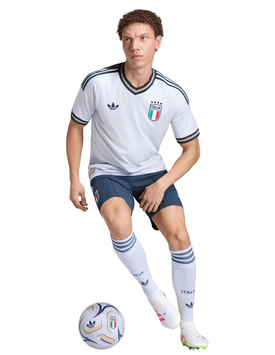 Jersey de Selección de fútbol de Italia Visitante Authentic manga corta jugador para hombre 5