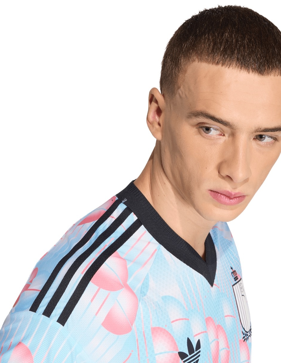Jersey de Selección de fútbol de Bélgica visitante authentic jugador para hombre 6