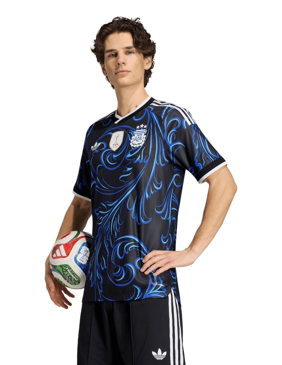Jersey de selección de fútbol de Argentina visitante authentic jugador para hombre Jersey de selección de fútbol de Argentina visitante authentic jugador para hombre
