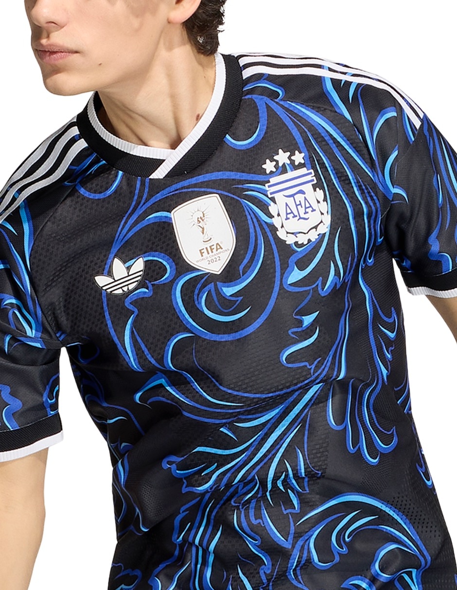 Jersey de selección de fútbol de Argentina visitante authentic jugador para hombre 7