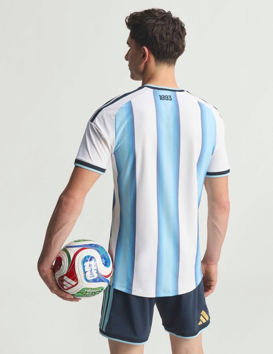 Jersey de Selección de fútbol de Argentina local authentic manga corta   para hombre 3