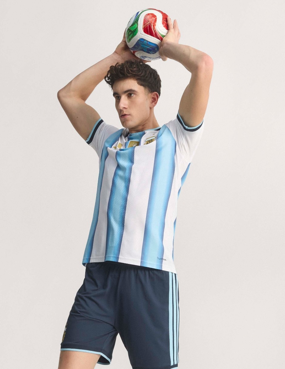 Jersey de Selección de fútbol de Argentina local authentic manga corta   para hombre 8