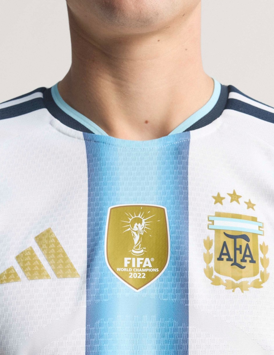 Jersey de Selección de fútbol de Argentina local authentic manga corta   para hombre 9