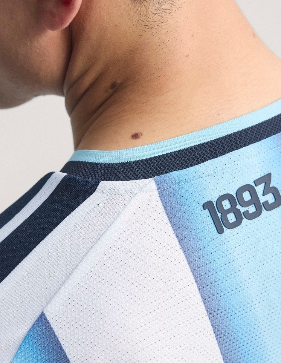 Jersey de Selección de fútbol de Argentina local authentic manga corta   para hombre 10