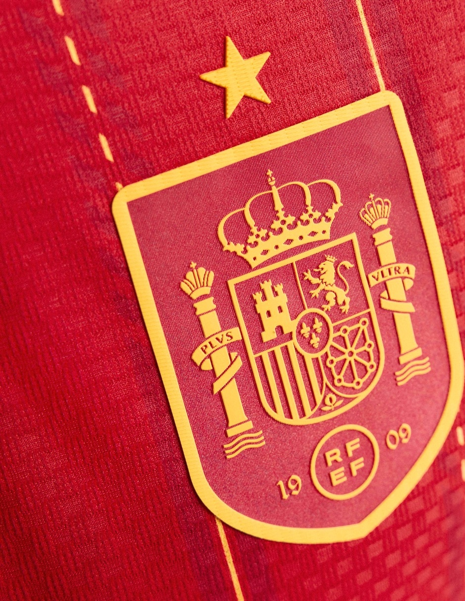 Jersey de Selección de fútbol de España local authentic manga corta   para hombre 9