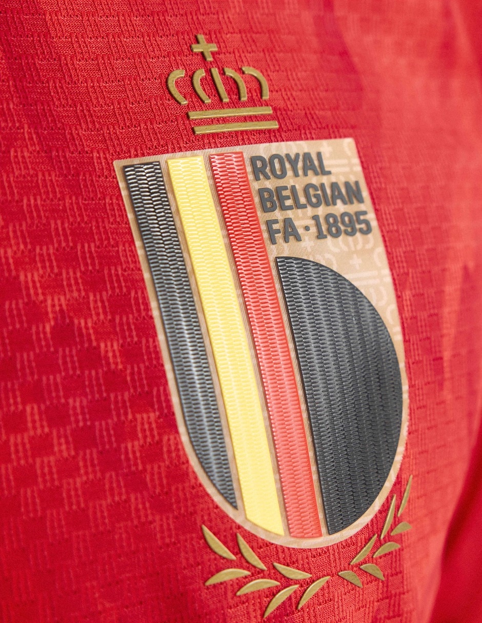 Jersey de Selección de fútbol de Bélgica local authentic manga corta   para hombre 8