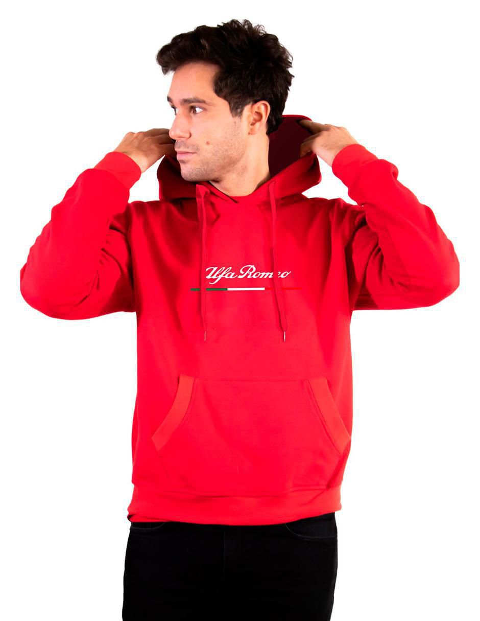 "sudadera" alfa romeo alfa romeo "con" capucha y bolsa sin equipo "para" unisex