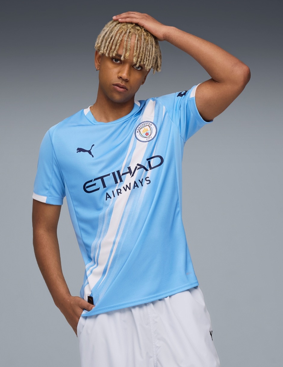 Jersey de Manchester City local manga corta para hombre 1