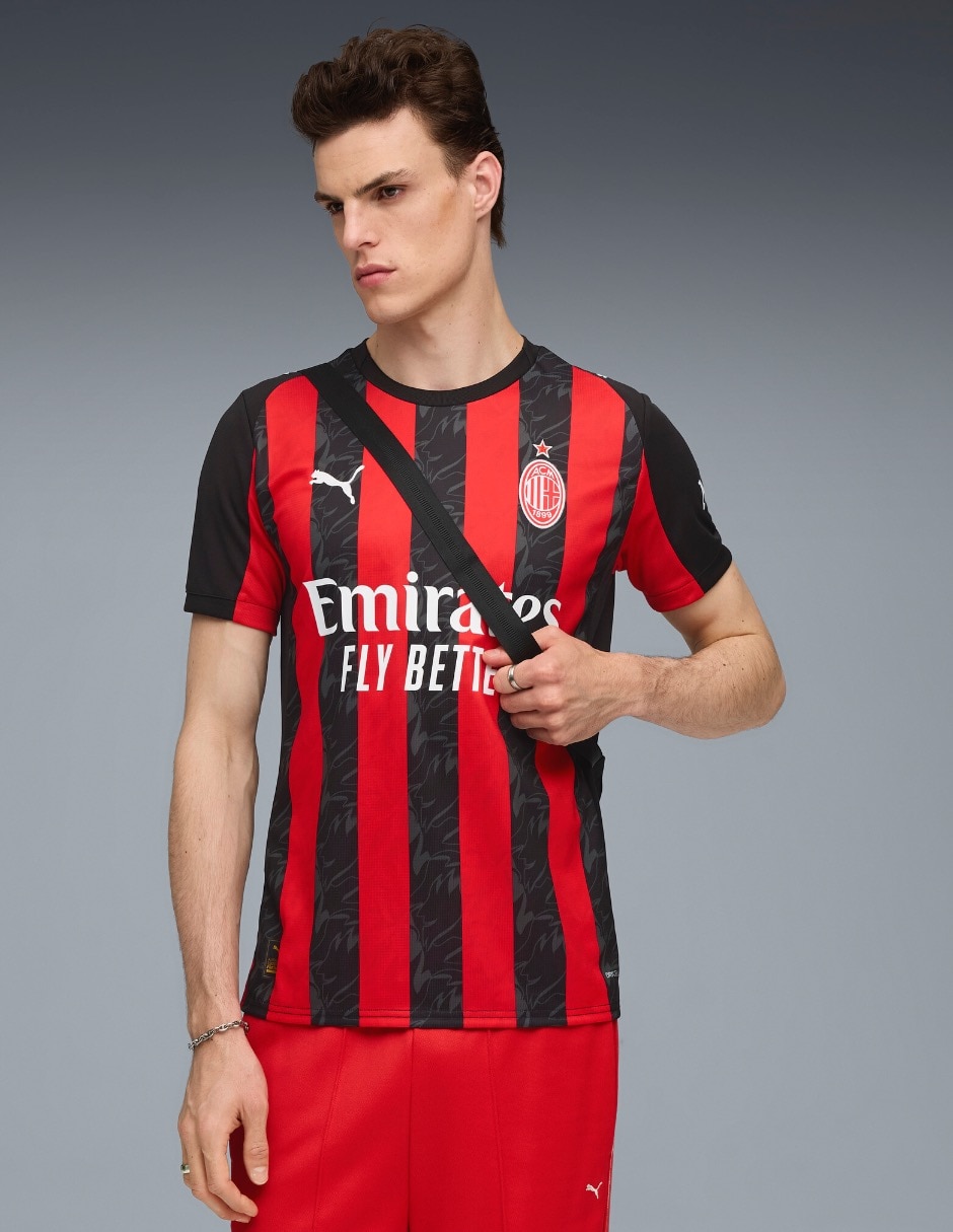 Jersey de AC Milan local manga corta para hombre 1