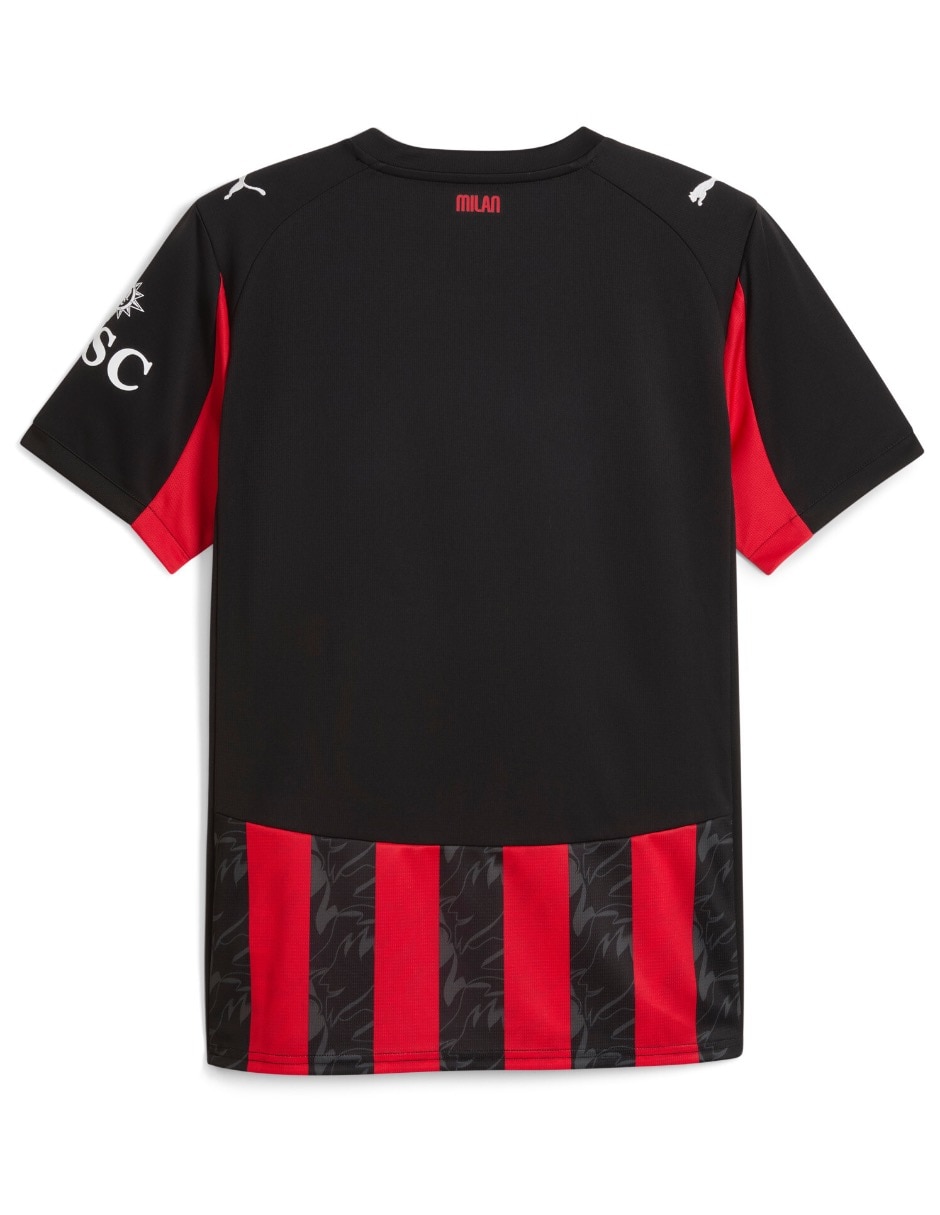 Jersey de AC Milan local manga corta para hombre 2