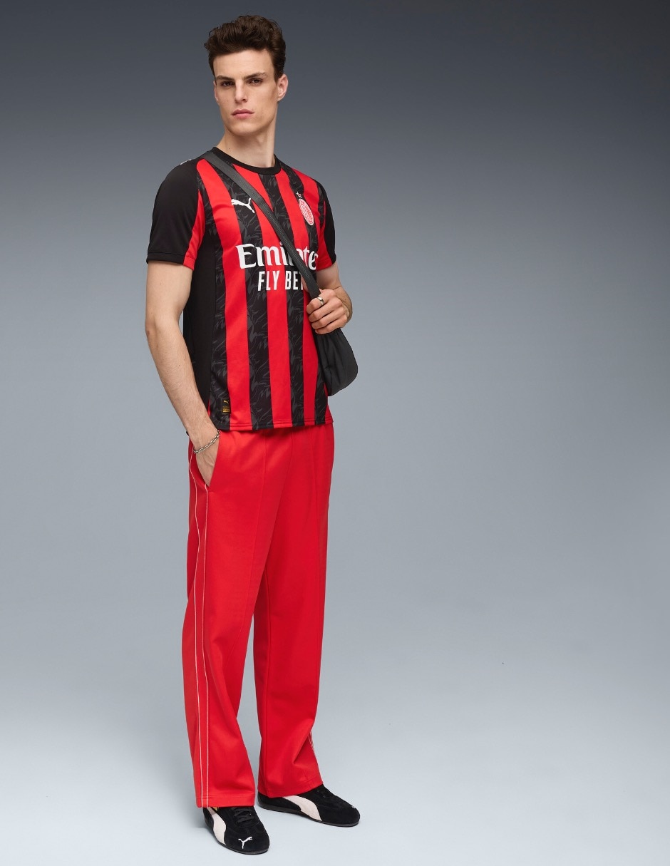 Jersey de AC Milan local manga corta para hombre 4
