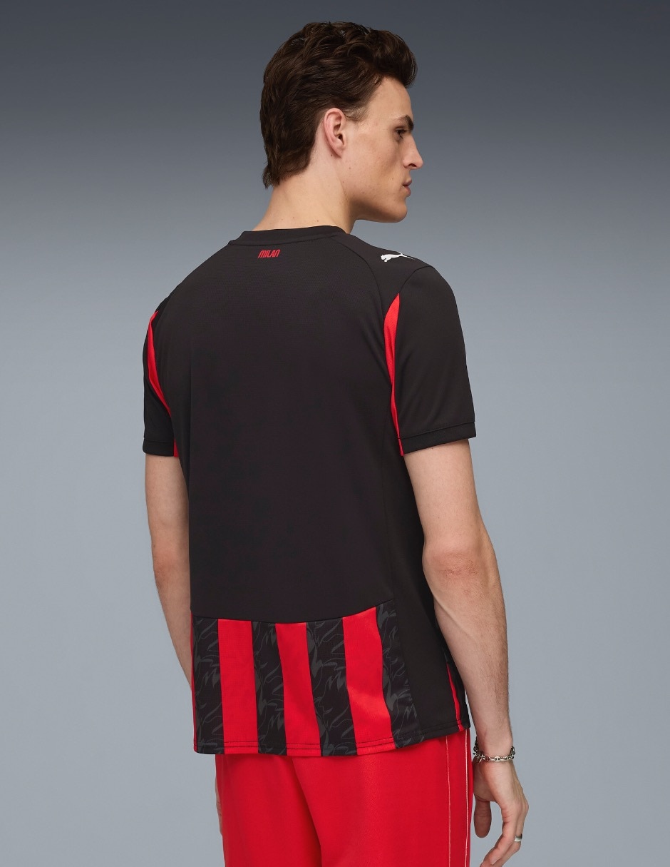Jersey de AC Milan local manga corta para hombre 5