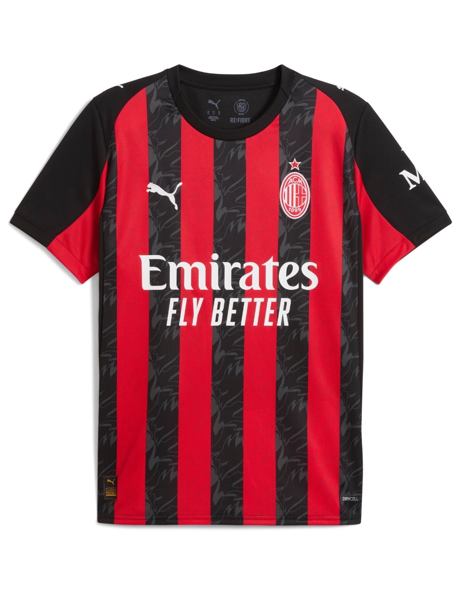 Jersey de AC Milan local manga corta para hombre 7