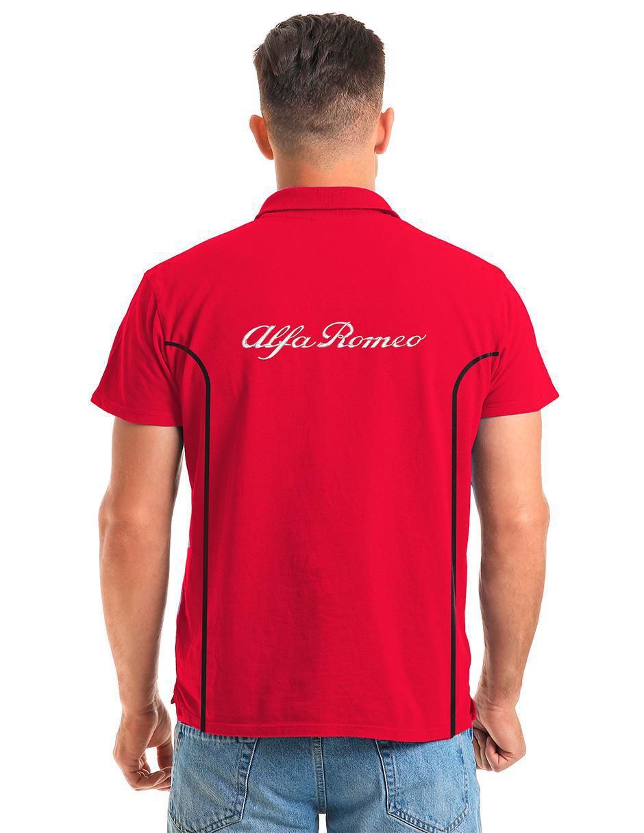 "playera tipo polo" alfa romeo "para" hombre