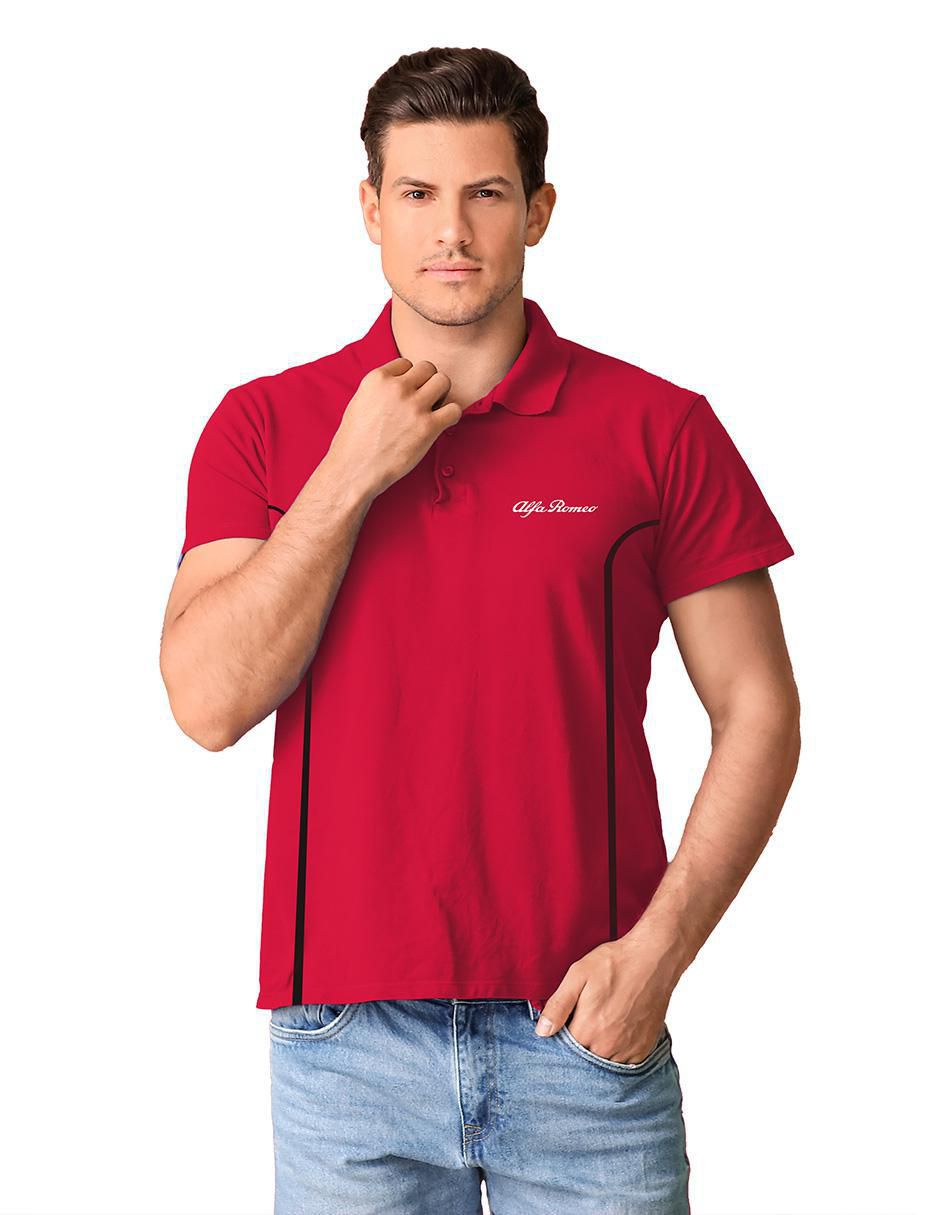 "playera tipo polo" alfa romeo "para" hombre