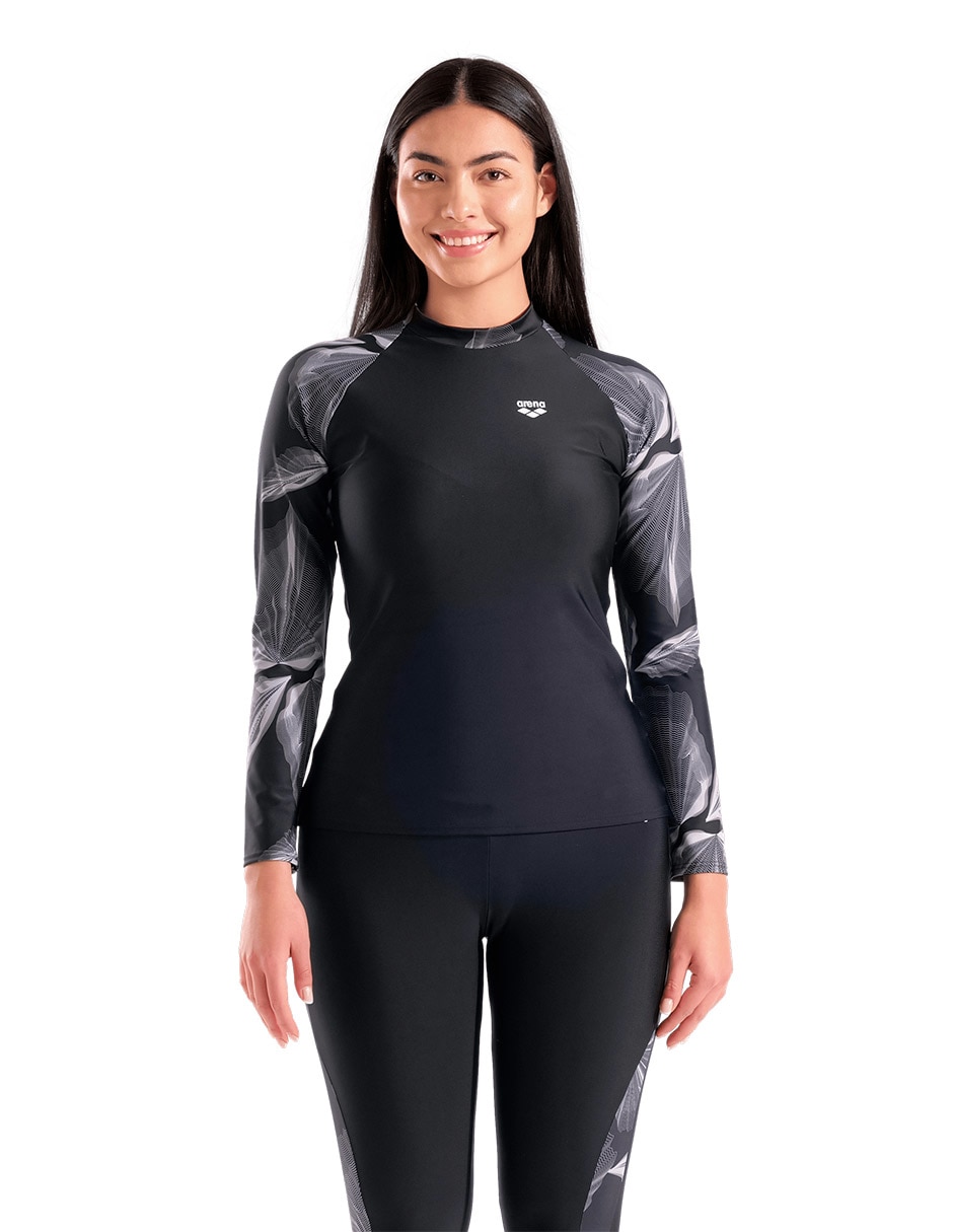 Wetshirt estampado floral para mujer