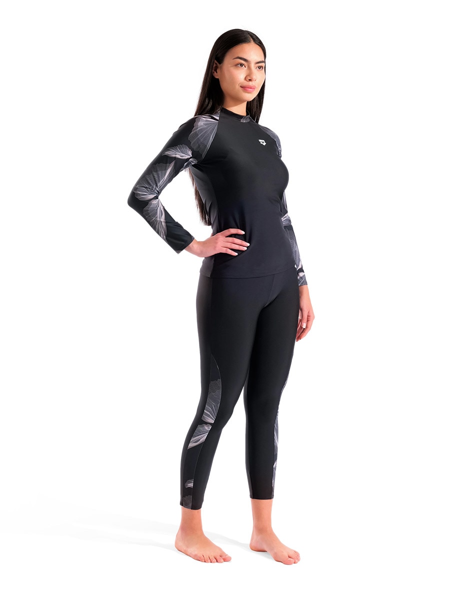 Wetshirt estampado floral para mujer 3