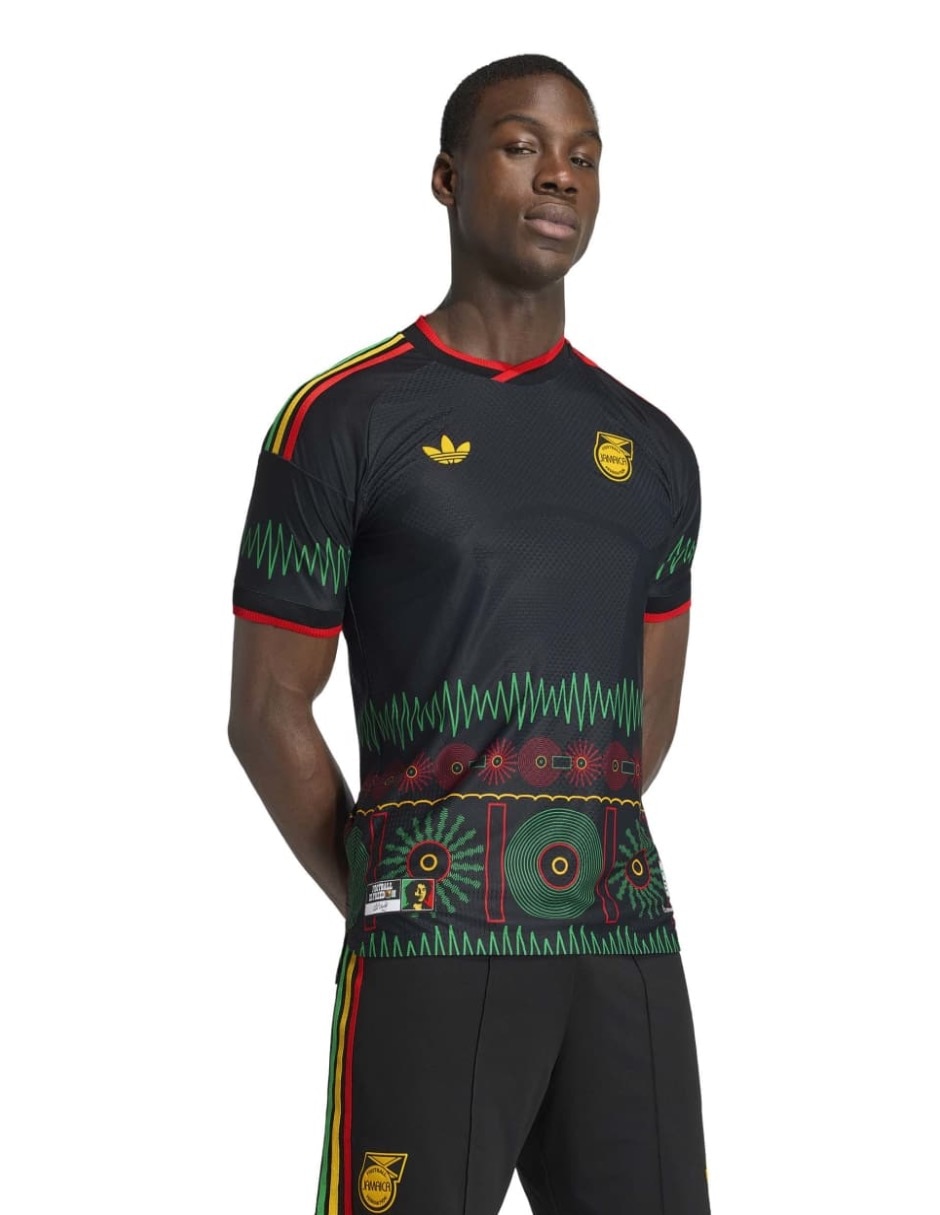 Jersey de Jamaica Visitante Authentic manga corta para hombre Jersey de Jamaica Visitante Authentic manga corta para hombre