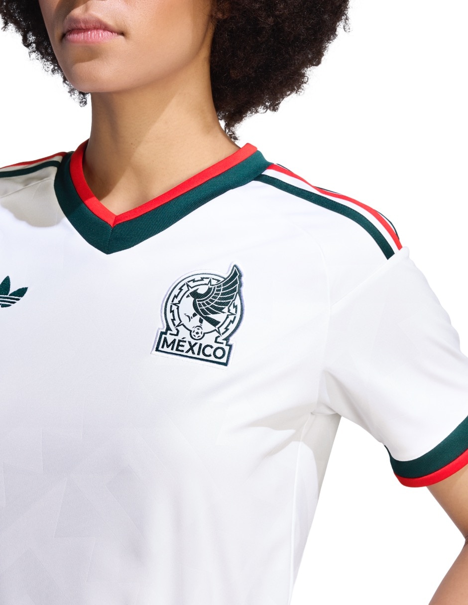 Jersey de Selección Nacional de México visitante Mundial fan para mujer 5
