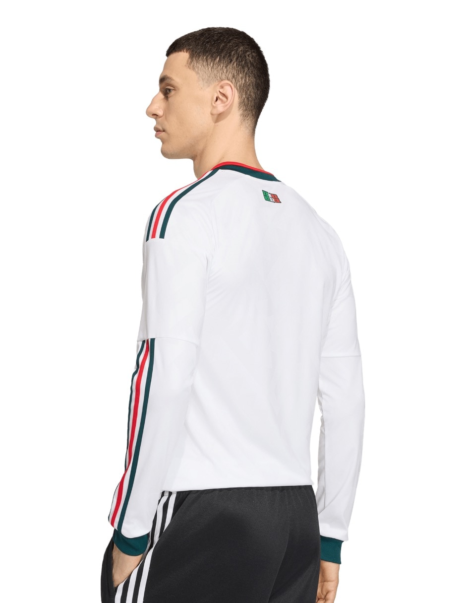 Jersey de Selección Nacional de México visitante manga larga fan para hombre 3