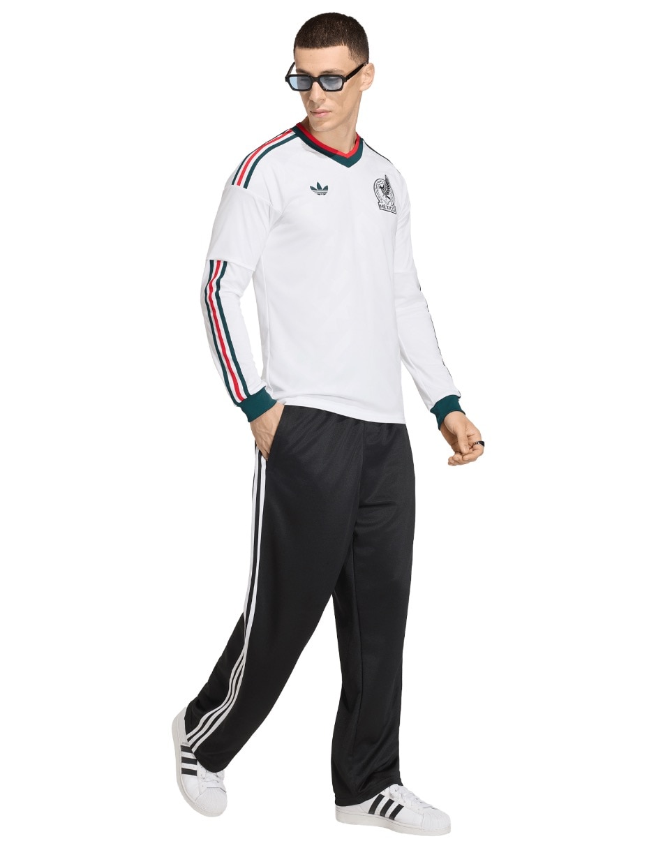 Jersey de Selección Nacional de México visitante manga larga fan para hombre 4
