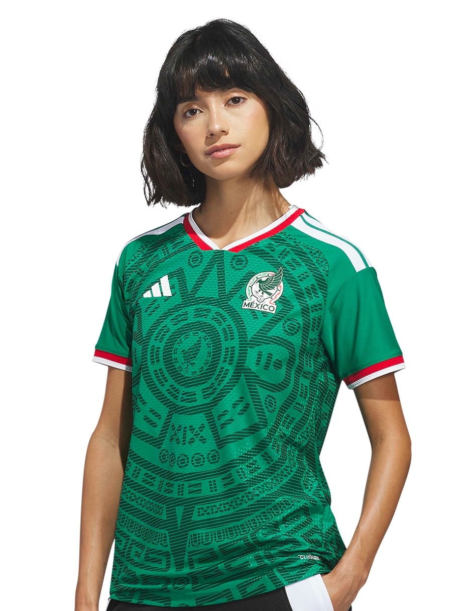 'jersey de' selección nacional de méxico visitante authentic 'manga' corta 'para' mujer