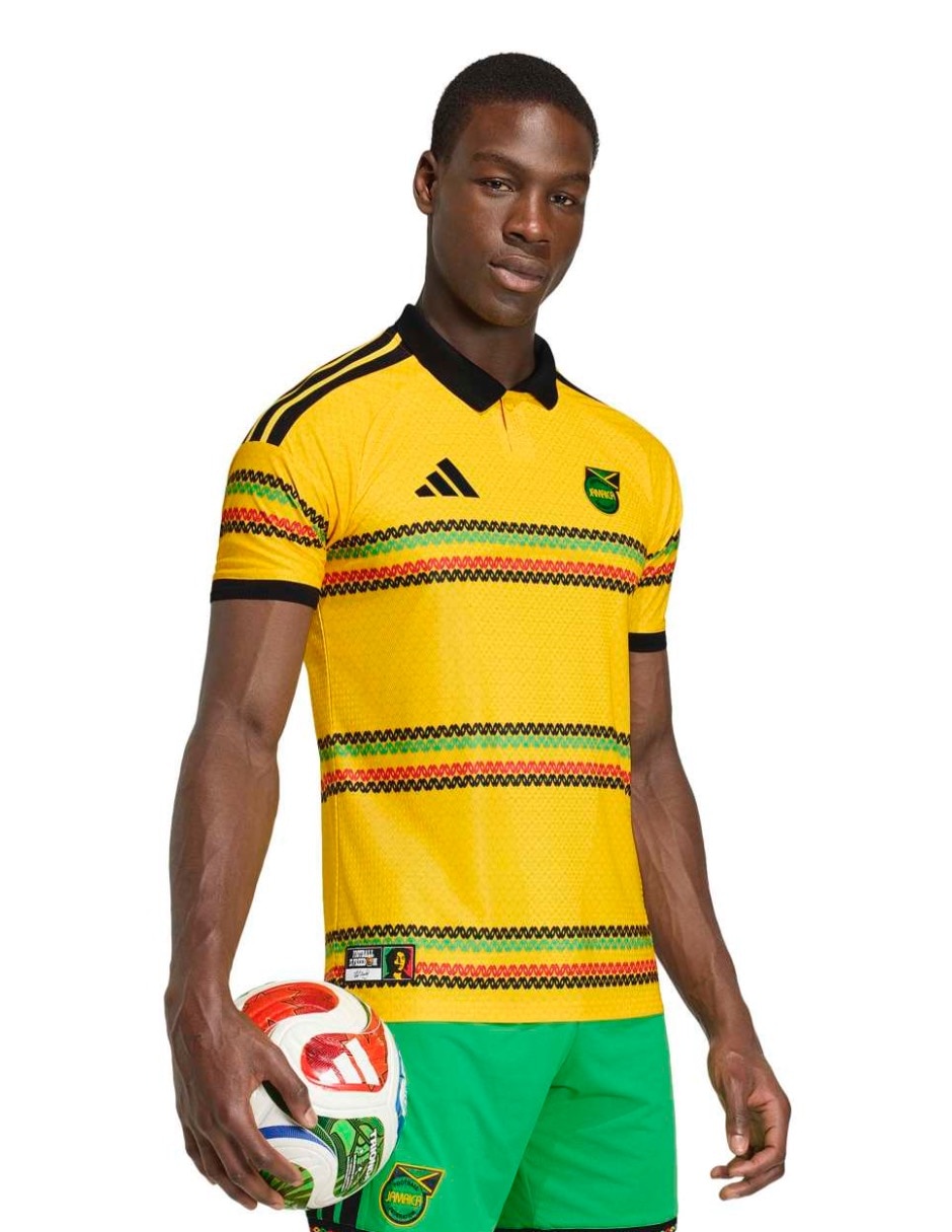 Jersey de Jamaica local manga corta Fifa World Cup para hombre Jersey de Jamaica local manga corta Fifa World Cup para hombre