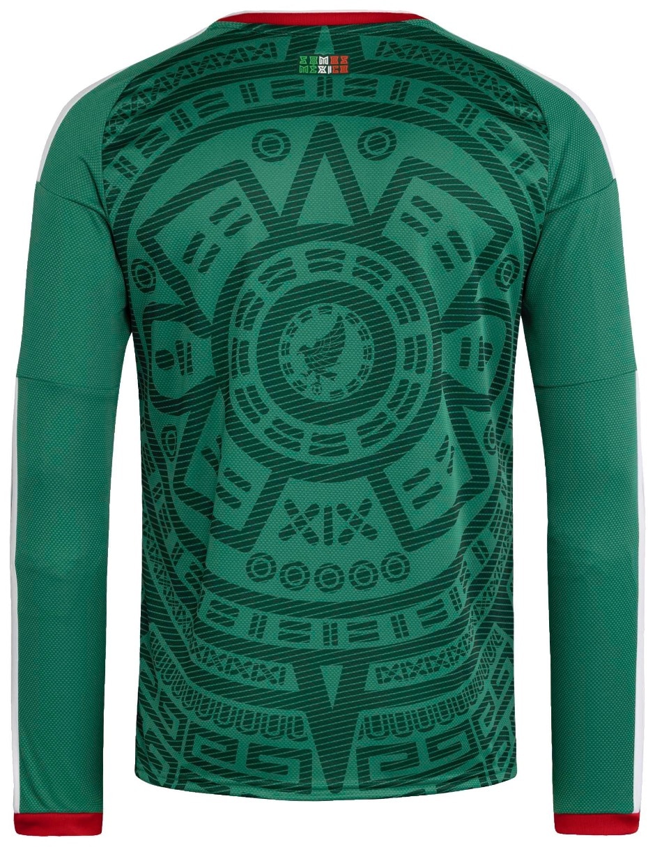 Jersey de Selección Nacional de México local manga larga para hombre 2
