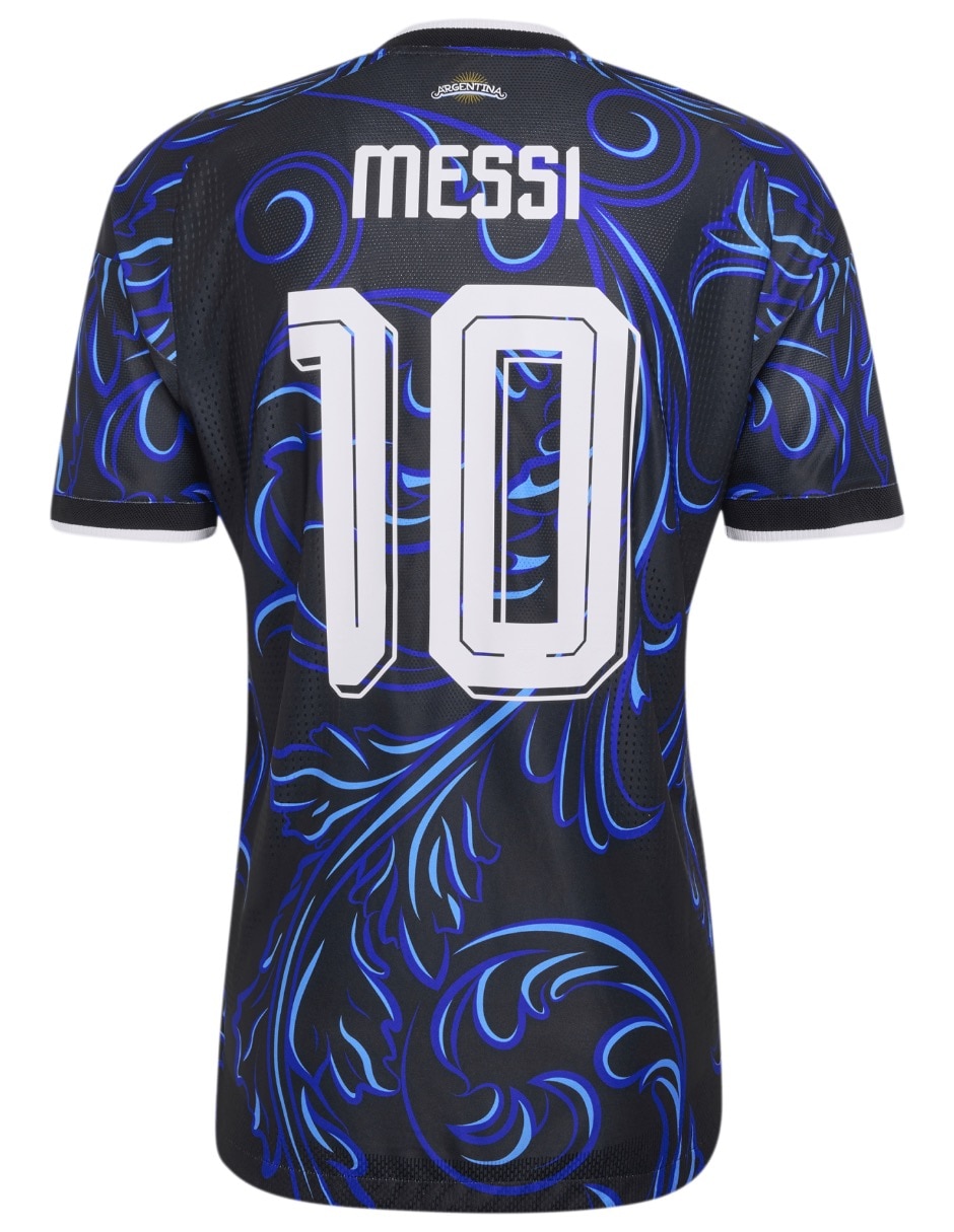 Jersey de Selección de Fútbol de Argentina visitante de Lionel Messi jugador para hombre 2