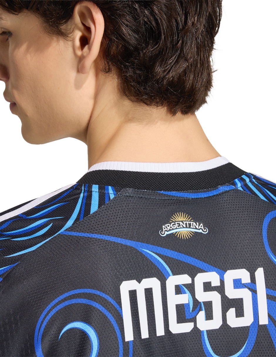 Jersey de Selección de Fútbol de Argentina visitante de Lionel Messi jugador para hombre 8