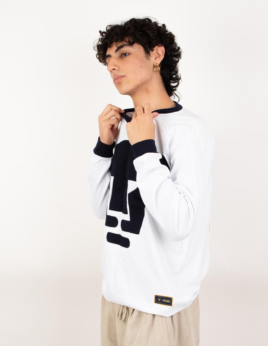 "jersey de" pumas de la unam conmemorativo "de" "manga" larga garra azul "para" hombre