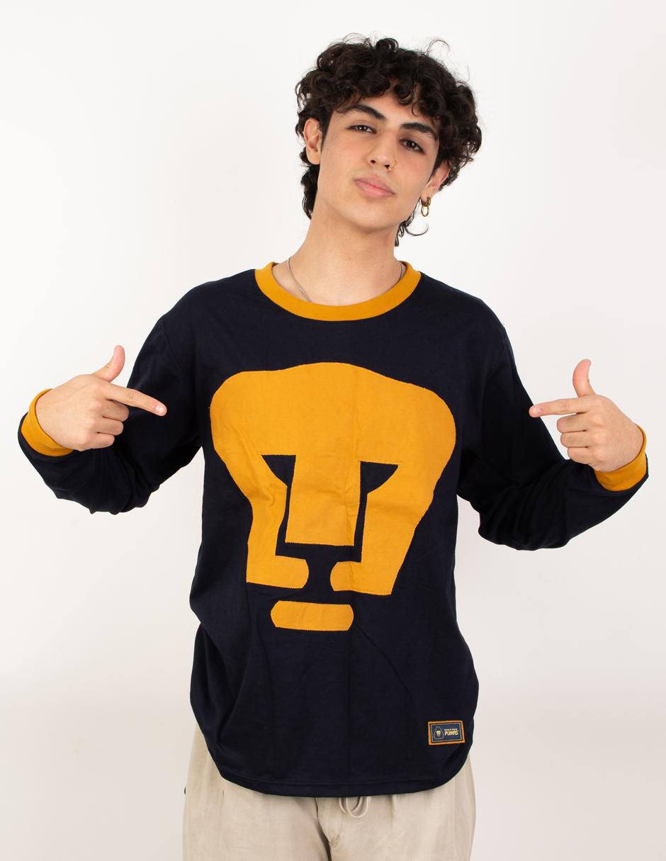 Jersey de Pumas de la UNAM conmemorativo de manga larga para hombre Jersey de Pumas de la UNAM conmemorativo de manga larga para hombre