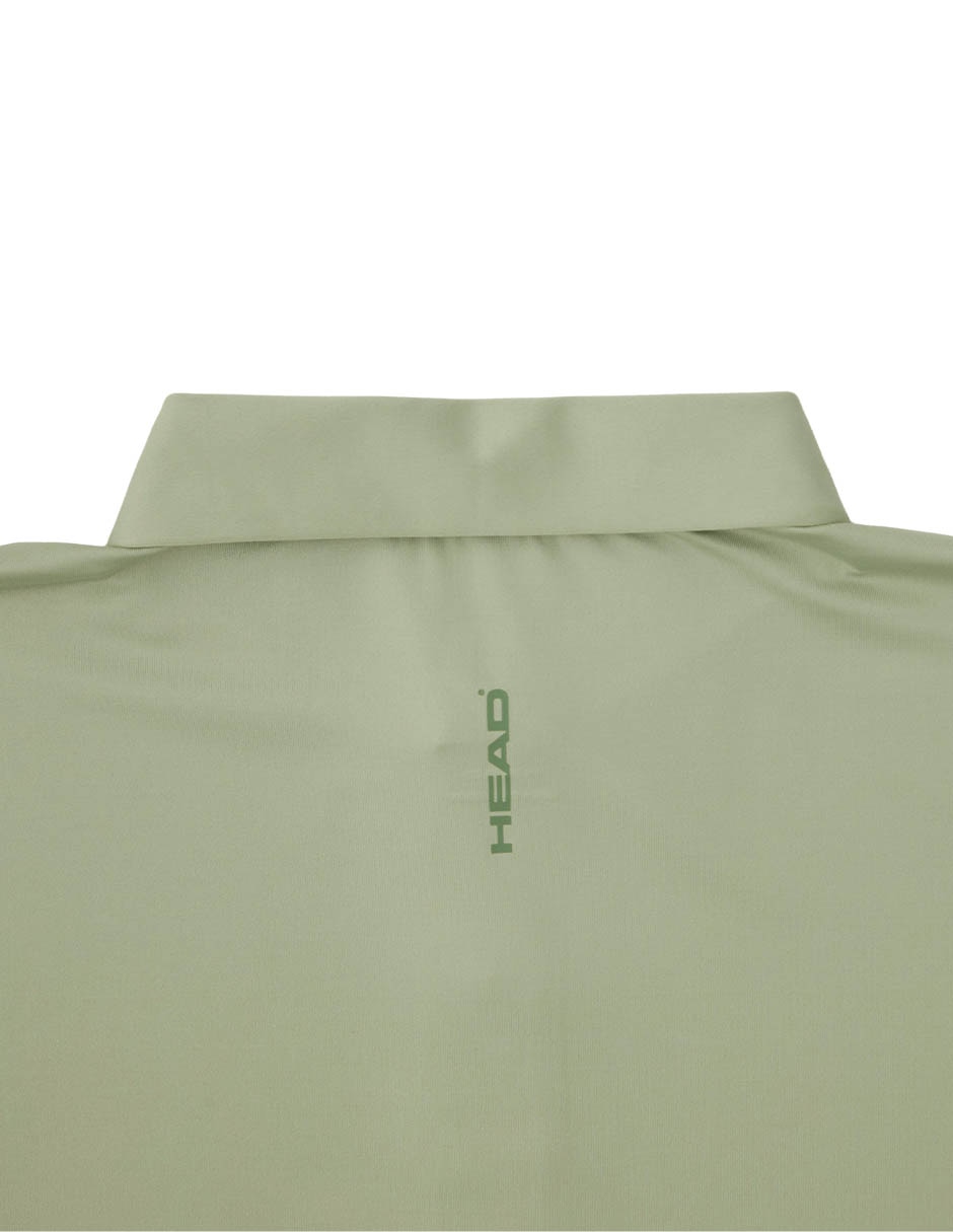 Playera tipo polo deporte con raqueta para hombre 5