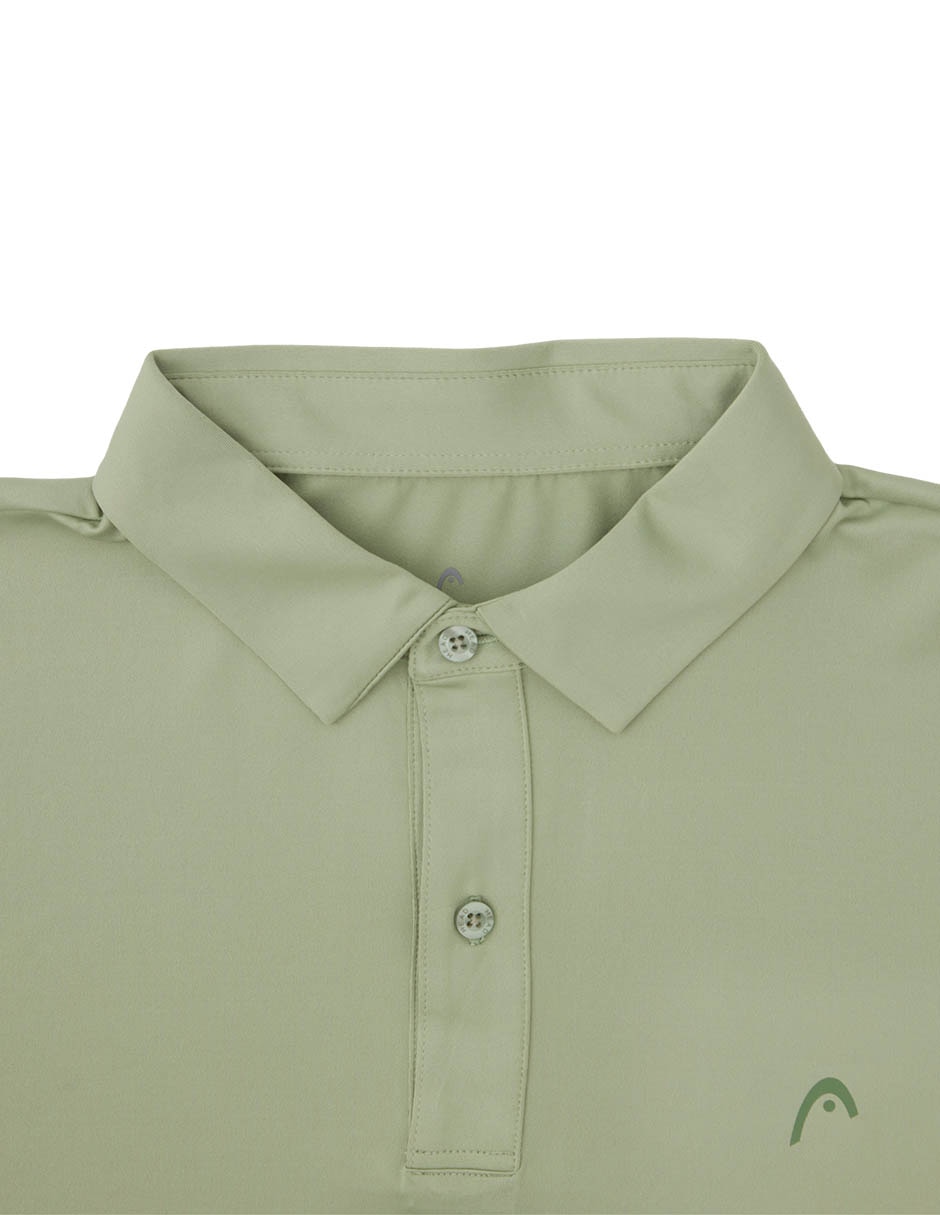 Playera tipo polo deporte con raqueta para hombre 6