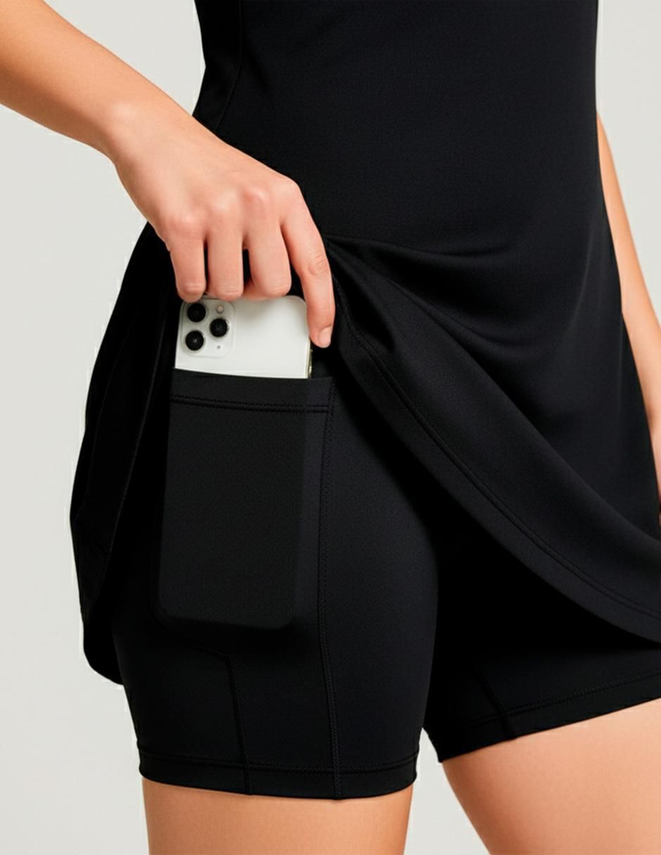 Vestido sin bra mini tennis para mujer 2