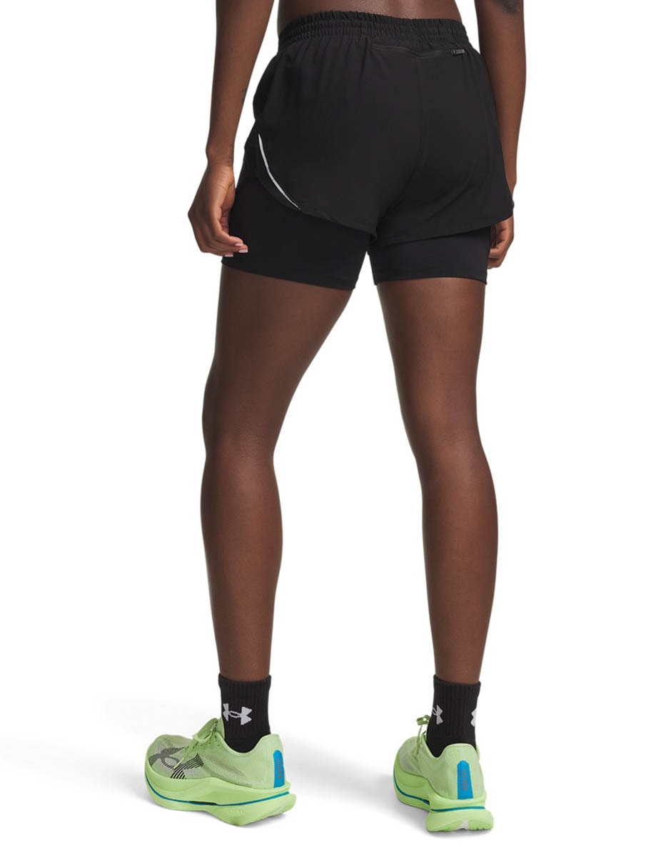 Short con malla con bolsillos para correr mujer 2