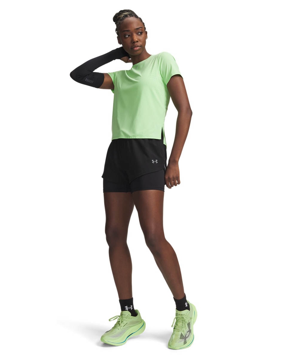 Short con malla con bolsillos para correr mujer 3