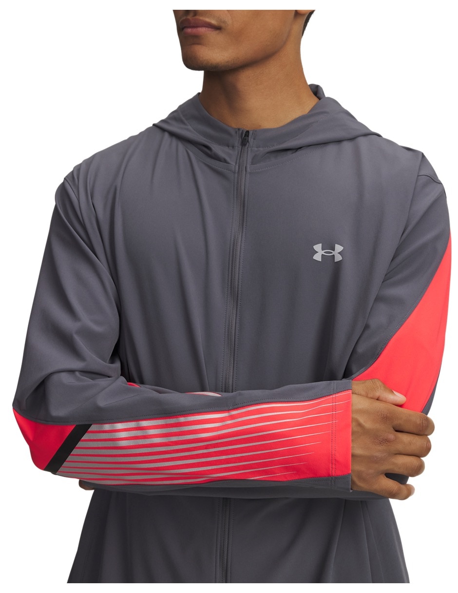 Chamarra para correr UA Velociti Storm Hooded para hombre 3