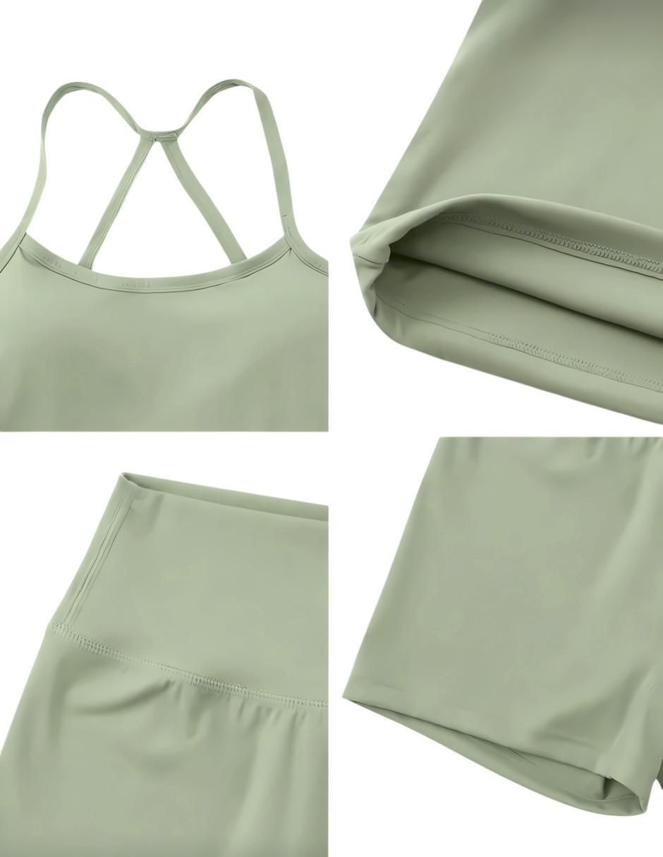 Conjunto deportivo regular con elástico para mujer 6