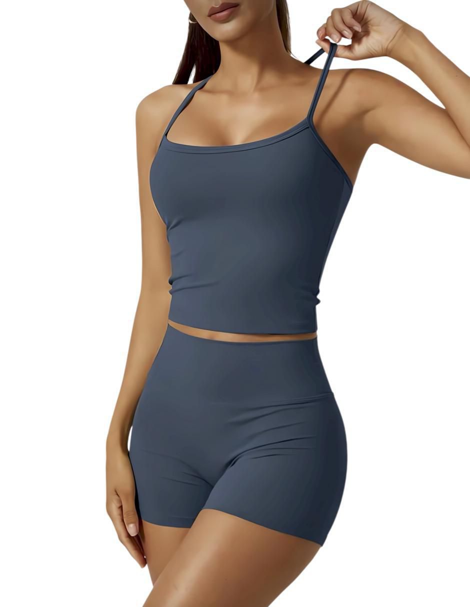 Conjunto deportivo regular con elástico para mujer 4