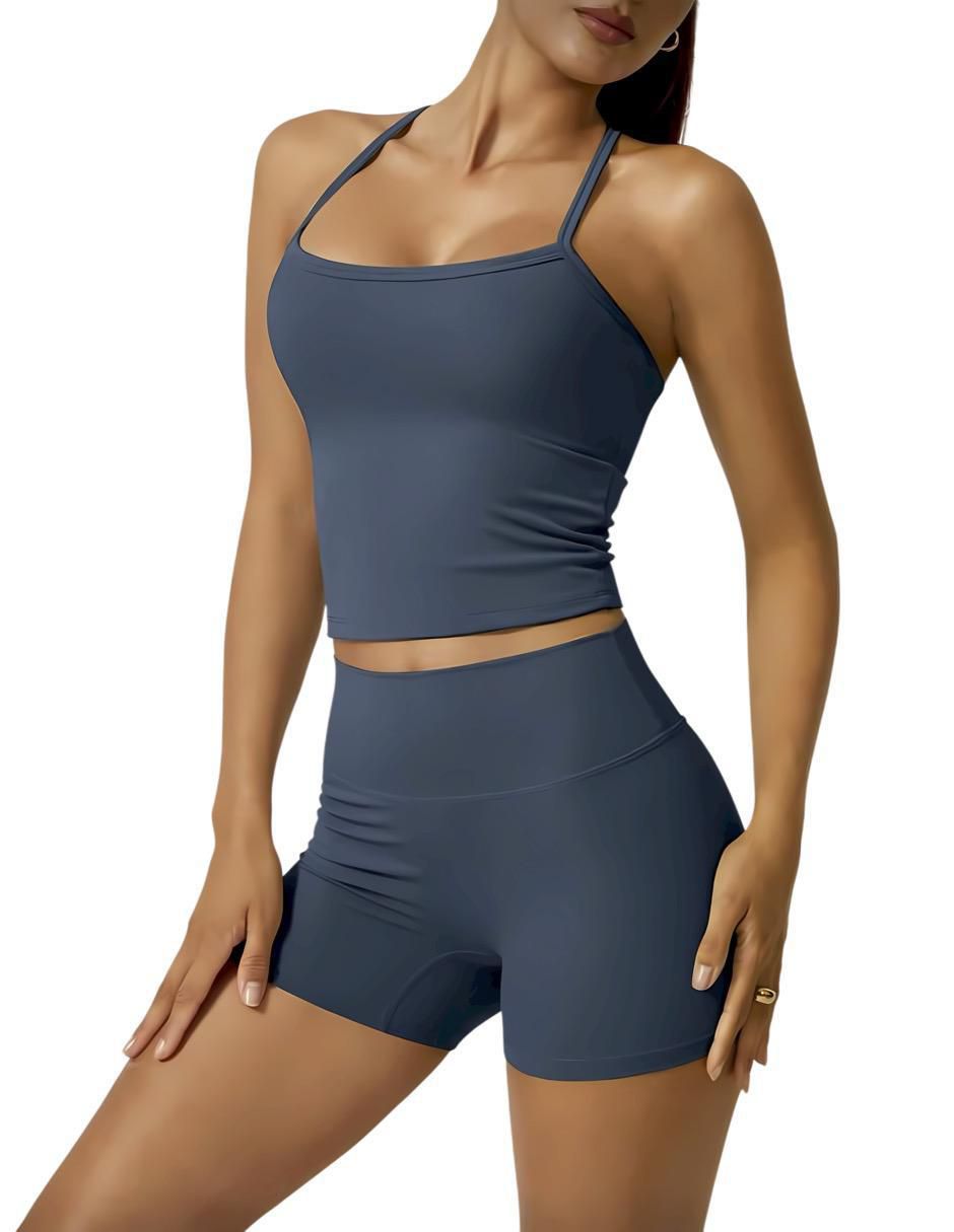 Conjunto deportivo regular con elástico para mujer 5