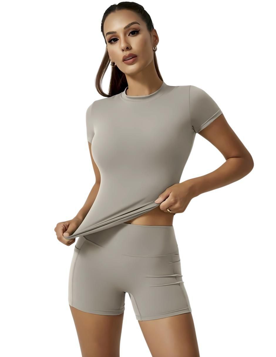 Conjunto deportivo regular con elástico para mujer 3