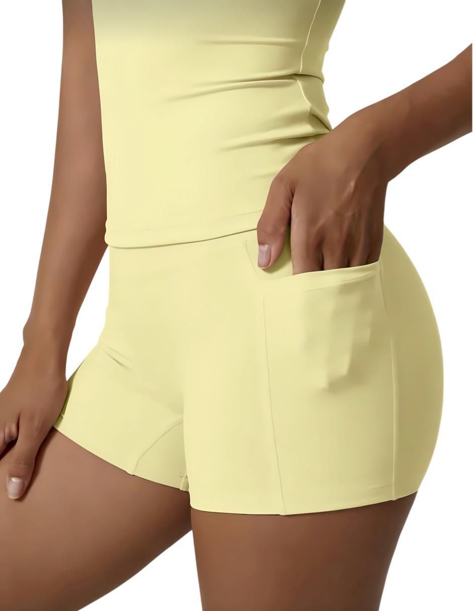 Conjunto deportivo regular con elástico para mujer 2